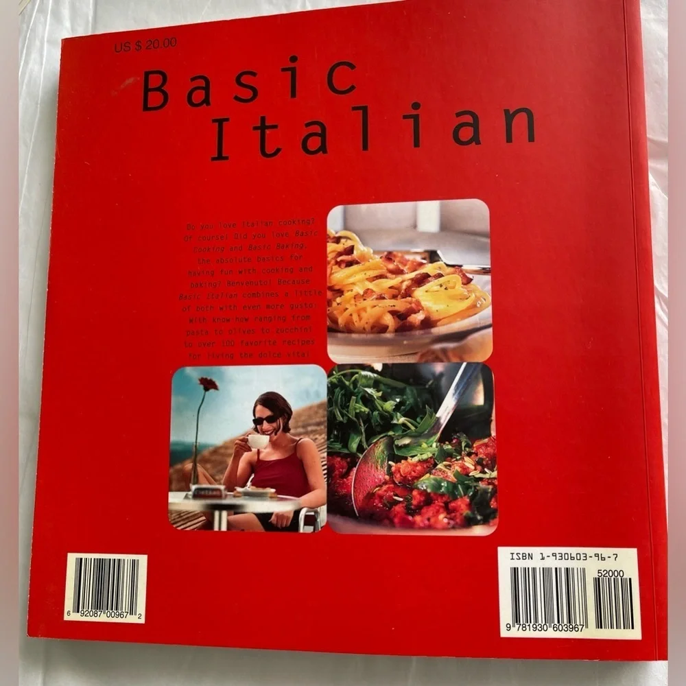 Unused! Basic Italian CookBook Baking Dolce Vita by Silverback